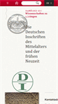 Mobile Screenshot of inschriften.adw-goe.de