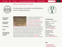 Tablet Screenshot of inschriften.adw-goe.de
